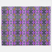 Grote fleece deken monarch vlinder/asters (Voorkant (Horizontaal))