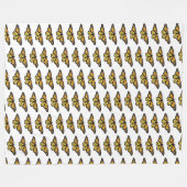 Grote fleece deken monarchen. (Voorkant (Horizontaal))