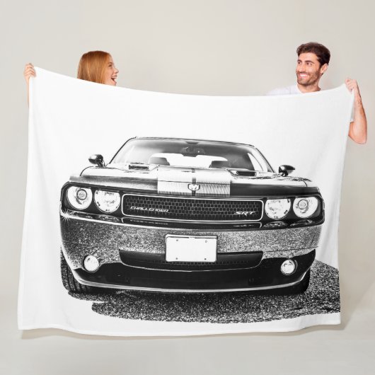 Grote fleece deken Muscle Car (In situ)