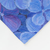 Grote fleece deken Nikko Blue Hydrangea (Hoek)