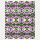 Grote fleece deken Paarse gevlekte orchidee (Voorkant)