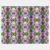 Grote fleece deken Paarse gevlekte orchidee (Voorkant (Horizontaal))