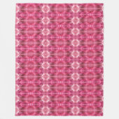Grote Fleece Deken Roze Lotus Abstract (Voorkant)