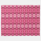 Grote Fleece Deken Roze Lotus Abstract (Voorkant (Horizontaal))