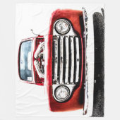 Grote Fleece Deken Vrachtwagen (Voorkant)