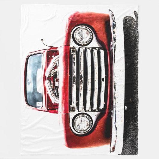 Grote Fleece Deken Vrachtwagen (Voorkant)