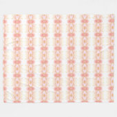 Grote Fleece Koraal Roze Patroon Deken (Voorkant (Horizontaal))