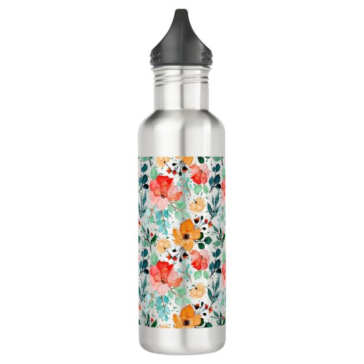 Grote fles met gepersonaliseerd Floral (Links)