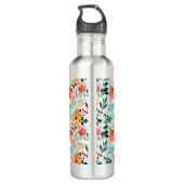 Grote fles met gepersonaliseerd Floral (Achterkant)