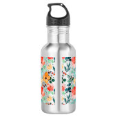 Grote fles met gepersonaliseerd Floral (Achterkant)