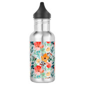 Grote fles met gepersonaliseerd Floral (Links)
