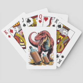 Grote Flessen Breken Pokerkaarten