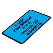 Grote Flex Magnet Sjabloon Vertical Fit Black BG Magneet (Linkerzijde)