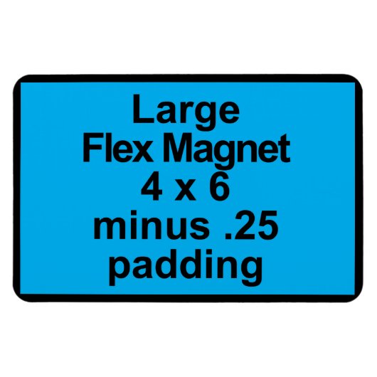 Grote Flex Magnet Sjabloon Vertical Fit Black BG Magneet (Horizontaal)