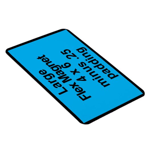 Grote Flex Magnet Sjabloon Vertical Fit Black BG Magneet (Rechterzijde)