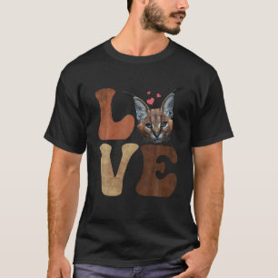 Grote Floppa Caracal Kat Meme LOVE T-shirt
