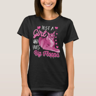 Grote Floppa Caracal Kat Meme Meisje Die Van Grote T-shirt