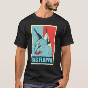 Grote Floppa Caracal Kat Meme Retro_4 T-shirt