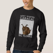 Grote Floppa Gezocht Caracal Kat Meme Trui (Voorkant)