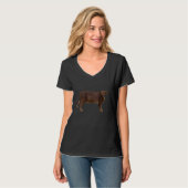 Grote Floppa Meme Kat caracal T-shirt (Voorkant volledig)