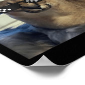 Grote Floppa Meme Kat  Poster (Hoek)