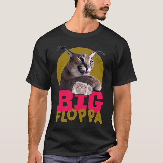 Grote Floppa Meme. Kat T-shirt (Voorkant)