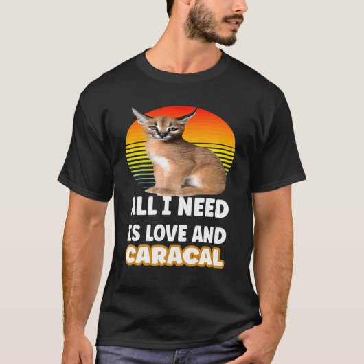 Grote Floppa Meme Kat T-shirt (Voorkant)