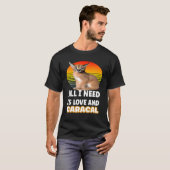Grote Floppa Meme Kat T-shirt (Voorkant volledig)