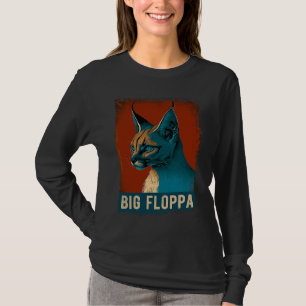 Grote Floppa voor Kids Meme Schattige Caracal Cat T-shirt