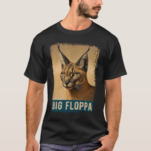 Grote Floppa voor Kids Meme Schattige Caracal Cat  T-shirt (Voorkant)
