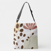 Grote Floral Cross-Body Canvas tas (Achterkant)