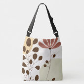 Grote Floral Cross-Body Canvas tas (Voorkant)