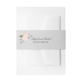 Grote Floral Invitation Belly Band Uitnodigingen Wikkel (Voorkant Voorbeeld)