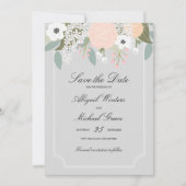 Grote Floral - sparen de Datum Save The Date (Voorkant)