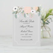 Grote Floral - sparen de Datum Save The Date (Staand voorkant)