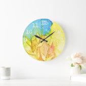 Grote  "Flowers Ink 3" Klok (Huis)