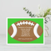 Grote Footballs - Birthday - uitnodiging (Staand voorkant)