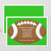 Grote Footballs - Birthday - uitnodiging (Voorkant / Achterkant)