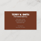 Grote Footballs Visitekaartjes (Achterkant)