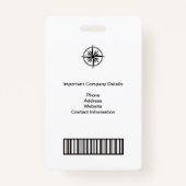 GROTE FOTO I.D. EXHIBITOR CREDENTIALS BADGE (Achterkant)