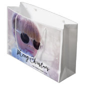 Grote foto Kerstcadeautassen Large Cadeautasje (Voorkant Gekanteld)