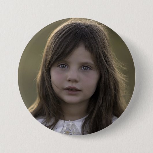 GROTE FOTO KNOP GROOT AANPASBAAR RONDE BUTTON 7,6 CM (Voorkant)