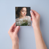 Grote foto make-upartiest met uw logo flyer (Hand)