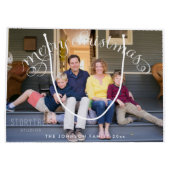 Grote Foto Prettig Kerstmis Cadeautassen Large Cadeautasje (Achterkant)