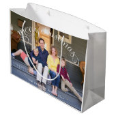 Grote Foto Prettig Kerstmis Cadeautassen Large Cadeautasje (Achterkant Gekanteld)