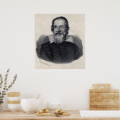 Grote foto van Galileo Galilei Art Poster (Keuken)