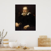 Grote foto van Galileo Galilei Art Poster (Keuken)
