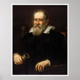 Grote foto van Galileo Galilei Art Poster