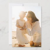 Grote Foto Witte Lettering Overlay Vrolijk Kerstmi Feestdagenkaart (Achterkant)