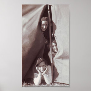 Grote fotocampagne voor jonge meisjes poster